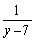 <strong>Simplify the expression. </strong> A) B) 1 C) D) E)