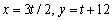 <strong>Find parametric equations for the line with the given properties.Passing through and the origin</strong> A) B) C) D) E)none of these