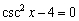 Solve the equation in the interval .