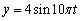 <strong>Find a function that models simple harmonic motion having the given properties. Assume that the displacement is zero at time .amplitude 10 m, frequency </strong> A) B) C) D) E)