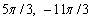 <strong>Find the radian measure that corresponds to each degree measure. , </strong> A) B) C) D) E)