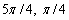 <strong>Find the radian measure that corresponds to each degree measure. , </strong> A) B) C) D) E)