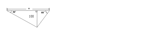  Solve for  x  correct to one decimal place.   