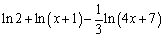 Combine into a single logarithm.