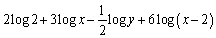 <strong>Expand the logarithmic expression. </strong> A) B) C) D) E) none