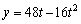 <strong>If a ball is thrown directly upward with a velocity of 48 ft/s, its height (in feet) after t seconds is given By ) What is the maximum height attained by the ball?</strong> A) B) C) D) E) none of these