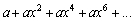 Find the sum of the infinite geometric series.