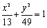 Find the lengths of the major and minor axes for the ellipse.
