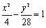 <strong>Find an equation for the hyperbola that has vertices and passes through the point </strong> A) B) C) D) E) none of these