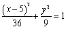 <strong>Sketch the graph of the ellipse. </strong> A) B) C) E)none of these D)