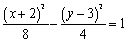 <strong>Complete the square to determine the type of curve represented by the equation. </strong> A) , parabola B) , ellipse C) , hyperbola D) , hyperbola E) none of these