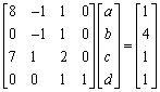 <strong>Write the system of equations in matrix form. </strong> A) B) C) E) none D)