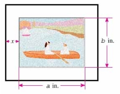 Josiah paints with watercolors on a sheet of paper 28 inches wide by 16 inches high. He then places this sheet on a mat so that a uniformly wide strip of the mat shows all around the picture. The perimeter of the mat is 112 inches. How wide is the strip of the mat showing around the picture?  