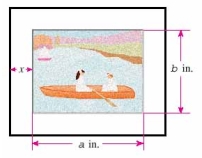 Joshua paints with watercolors on a sheet of paper 28 inches wide by 16 inches high. He then places this sheet on a mat so that a uniformly wide strip of the mat shows all around the picture. The perimeter of the mat is 112 inches. How wide is the strip of the mat showing around the picture?