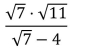 Rationalize the denominator: