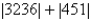 <strong>Use absolute value notation to describe the situation. The elevation at the bottom of a mountain is 451 feet above sea level. The elevation at the top of the mountain is 3236 feet above sea level. What is the height of the mountain?</strong> A)   B)   C)   D)   E)   <div style=padding-top: 35px> 