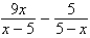 <strong>Perform the subtraction and simplify.  </strong> A)   B)   C)   D)   E)   <div style=padding-top: 35px> 