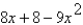 <strong>Write the polynomial in standard form.  </strong> A)   B)   C)   D)   E)   <div style=padding-top: 35px> 