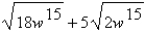 Simplify the radical expression.  