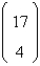 Calculate the binomial coefficient:  