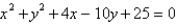 <strong>Find the equation of the circle that passes through the points .</strong> A) B) C) D) E)