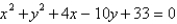 <strong>Find the equation of the circle that passes through the points .</strong> A) B) C) D) E)