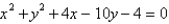 <strong>Find the equation of the circle that passes through the points .</strong> A) B) C) D) E)