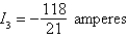 <strong>Applying Kirchhoff's Laws to the electrical network in the figure, the currents I<sub>1</sub>, I<sub>2</sub>, and I<sub>3</sub> are the solution of the system Find the currents. </strong> A) B) C) D) E)