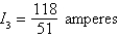 <strong>Applying Kirchhoff's Laws to the electrical network in the figure, the currents I<sub>1</sub>, I<sub>2</sub>, and I<sub>3</sub> are the solution of the system Find the currents. </strong> A) B) C) D) E)
