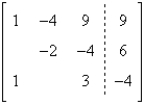 <strong>Write the augmented matrix for the system of linear equations. </strong> A) B) C) D) E)