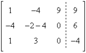 <strong>Write the augmented matrix for the system of linear equations. </strong> A) B) C) D) E)