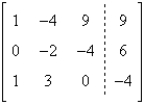 <strong>Write the augmented matrix for the system of linear equations. </strong> A) B) C) D) E)