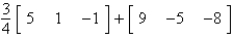<strong>Evaluate the expression. </strong> A) B) not possible C) D) E)