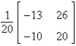 <strong>Find the inverse of the matrix (if it exists).</strong> A) B) C) does not exist D) E)