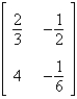 <strong>Find the determinant of the matrix .</strong> A) B) C) D) E)