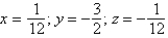 <strong>Use Cramer's Rule to solve the following system of linear equations: </strong> A) B) C) D) E)