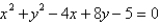 <strong>Find the equation of the circle that passes through the points .</strong> A) B) C) D) E)