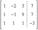 <strong>Write the augmented matrix for the system of linear equations. </strong> A) B) C) D) E)