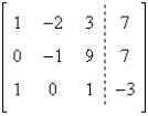 <strong>Write the augmented matrix for the system of linear equations. </strong> A) B) C) D) E)