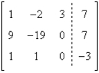<strong>Write the augmented matrix for the system of linear equations. </strong> A) B) C) D) E)