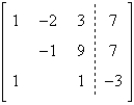 <strong>Write the augmented matrix for the system of linear equations. </strong> A) B) C) D) E)