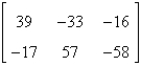 <strong>If possible, find 5A - 4B. </strong> A) B) not possible C) D) E)