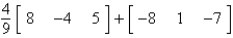 <strong>Evaluate the expression. </strong> A) B) C) not possible D) E)