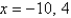 <strong>Solve for x given the following equation involving a determinant. </strong> A) B) C) D) E)