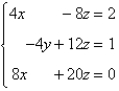 <strong>Use Cramer's Rule to solve the following system of linear equations: </strong> A) B) C) D) E)