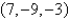 <strong>Determine which one of the ordered triples below is a solution of the given system of equations. </strong> A) B) C) D) E)