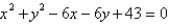 <strong>Find the equation of the circle that passes through the points .</strong> A) B) C) D) E)