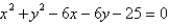 <strong>Find the equation of the circle that passes through the points .</strong> A) B) C) D) E)