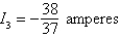 <strong>Applying Kirchhoff's Laws to the electrical network in the figure, the currents I<sub>1</sub>, I<sub>2</sub>, and I<sub>3</sub> are the solution of the system Find the currents. </strong> A) B) C) D) E)