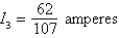 <strong>Applying Kirchhoff's Laws to the electrical network in the figure, the currents I<sub>1</sub>, I<sub>2</sub>, and I<sub>3</sub> are the solution of the system Find the currents. </strong> A) B) C) D) E)